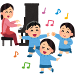イラスト_幼稚園_お遊戯